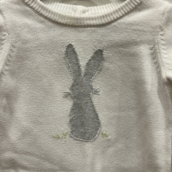 Janie and Jack Bunny Sweater One Piece - Picture 3 of 10